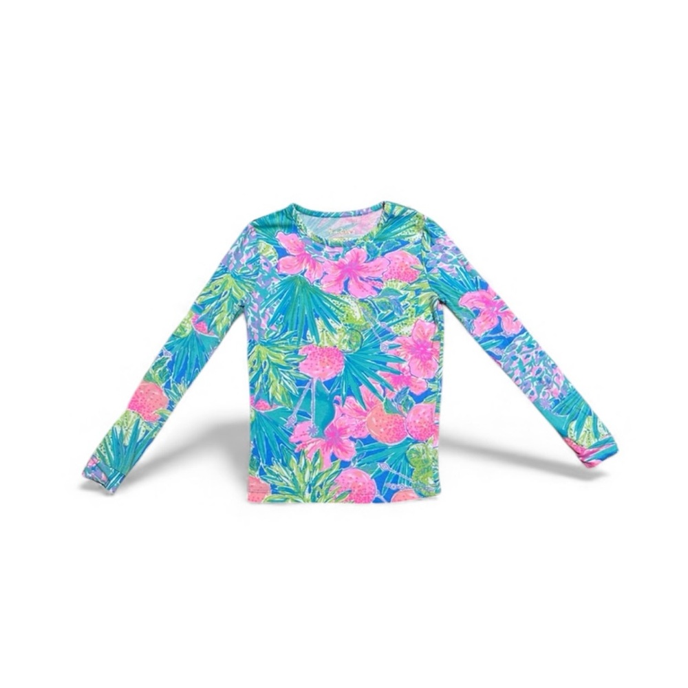 LILLY PULITZER Girls long sleeve pajama top size 10